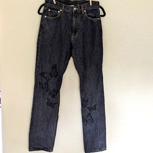 x-Girl Butterfly Print Jeans